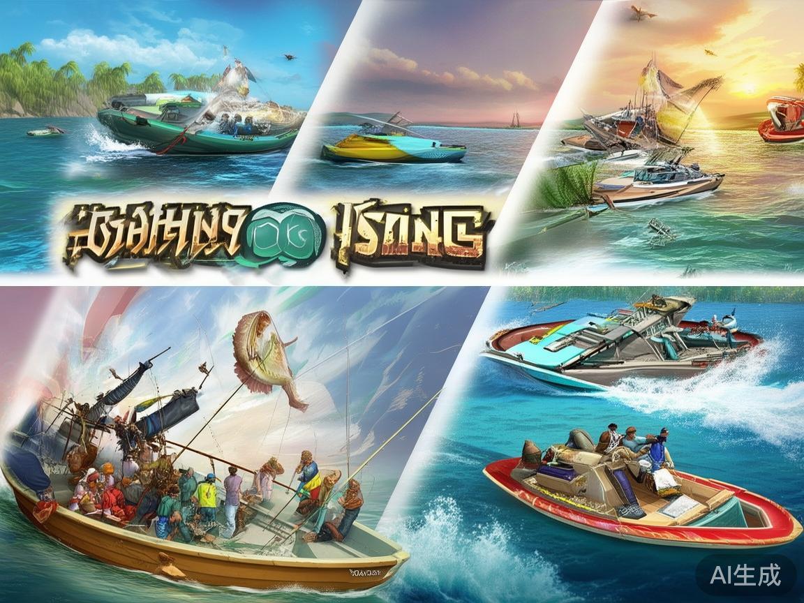 多样化的捕鱼模式：无论是单人捕捉、团队合作还是竞赛