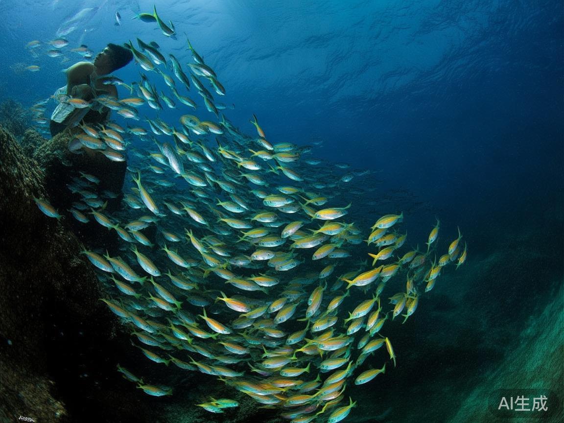 观察鱼群位置与动态：持续观察鱼的移动轨迹和集中区域